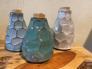 Clay Bottles w/ Cork