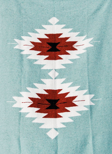 Kaleidoscope Diamond Blanket- Turquoise/Mint